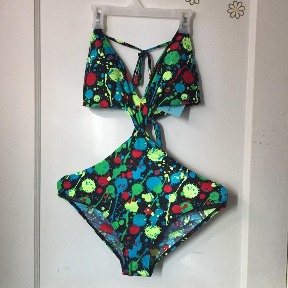 Colorful One Piece Swimsuit